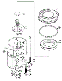04 - Tub parts for Maytag Washer MAT10PSAGL from AppliancePartsPros.com