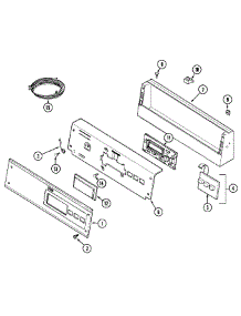 05 - Control Panel (Bsq) parts for Maytag Dryer MDE16PDAYQ from AppliancePartsPros.com