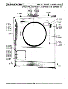 09 - Front Panel-Rear View parts for Maytag Dryer LDG18CT from AppliancePartsPros.com
