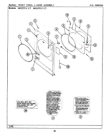 06 - Front Panel & Door Assembly parts for Maytag Dryer MDG27CSABL from AppliancePartsPros.com