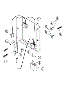 08 - Lint Drawer Switch Assembly (Mlg32pdawx) parts for Maytag Dryer MLG32PDBWW from AppliancePartsPros.com