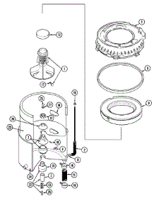 04 - Tub (Mat12pdag / Pdeg / Psag) parts for Maytag Washer MAT12PDEGW from AppliancePartsPros.com