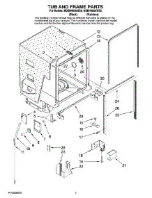 07 - Tub And Frame Parts parts for Maytag Dishwasher MDBH985AWS0 from AppliancePartsPros.com