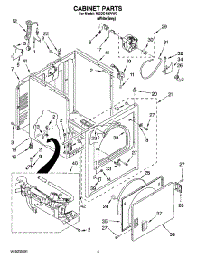 02 - Cabinet Parts parts for Maytag Dryer MGDC400VW0 from AppliancePartsPros.com