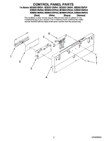 02 - Control Panel Parts parts for Maytag Dishwasher MDB8951BWQ45 from AppliancePartsPros.com