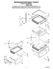 03 - Refrigerator Shelf Parts parts for Maytag Refrigerator AC2224GEKS13 from AppliancePartsPros.com