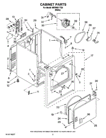 02 - Cabinet Parts parts for Maytag Dryer MED5621TQ0 from AppliancePartsPros.com