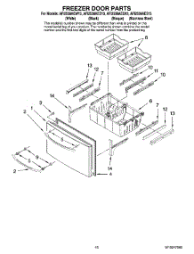 09 - Freezer Door Parts parts for Maytag Refrigerator AFI2538AEB13 from AppliancePartsPros.com