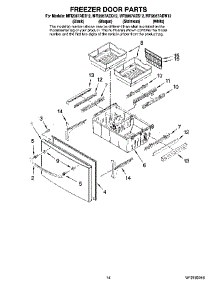 08 - Freezer Door Parts parts for Maytag Refrigerator MFI2067AEQ12 from AppliancePartsPros.com