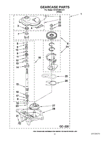 07 - Gearcase Parts parts for Maytag Washer MVWC300VW1 from AppliancePartsPros.com