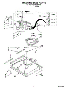 05 - Machine Base Parts parts for Maytag Washer 3UATW4605TQ0 from AppliancePartsPros.com