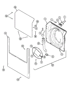 06 - Door & Front Panel parts for Maytag Washer MAH14PSAAW from AppliancePartsPros.com