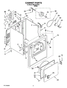 02 - Cabinet Parts parts for Maytag Dryer MED5700TQ1 from AppliancePartsPros.com