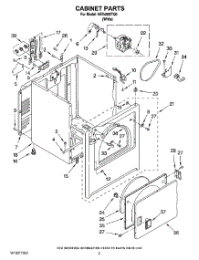 02 - Cabinet Parts parts for Maytag Dryer NED4500TQ0 from AppliancePartsPros.com