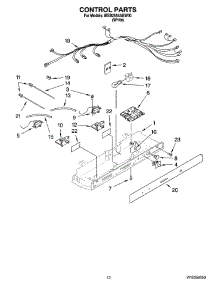 08 - Control Parts parts for Maytag Refrigerator MSB2554AEW00 from AppliancePartsPros.com
