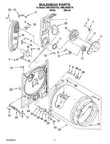 03 - Bulkhead Parts parts for Maytag Dryer 7MNGH8000TQ0 from AppliancePartsPros.com