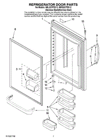 05 - Refrigerator Door Parts parts for Maytag Refrigerator ABR2227FES12 from AppliancePartsPros.com