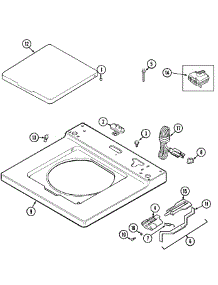 02 - Top parts for Maytag Washer MAT12PRSAW from AppliancePartsPros.com