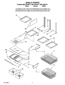 07 - Shelf Parts parts for Maytag Refrigerator MBF1956KEQ11 from AppliancePartsPros.com