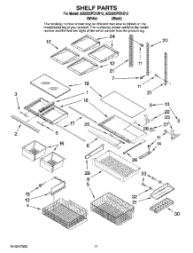06 - Shelf Parts parts for Maytag Refrigerator AB2225PEKW12 from AppliancePartsPros.com