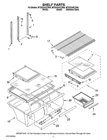03 - Shelf Parts parts for Maytag Refrigerator MTB2254EES00 from AppliancePartsPros.com