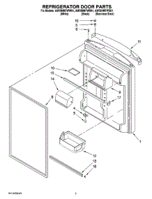 04 - Refrigerator Door Parts parts for Maytag Refrigerator A9RXNMFWS01 from AppliancePartsPros.com