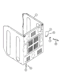 10 - Cabinet-Rear (Dryer) parts for Maytag Dryer MLE19PDAYW from AppliancePartsPros.com