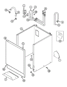 03 - Cabinet parts for Maytag Washer MAT12CSAAQ from AppliancePartsPros.com