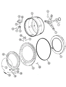 07 - Spinner Assembly & Outer Tub Cover parts for Maytag Washer MAH21PNDGW from AppliancePartsPros.com