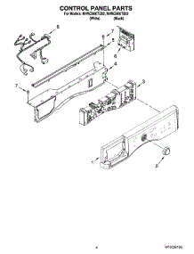 03 - Control Panel Parts parts for Maytag Washer MHWZ400TB02 from AppliancePartsPros.com