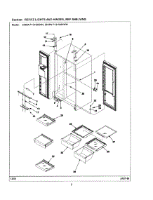 04 - Lights  /  Hinges  /  Ref Shelving parts for Maytag Refrigerator 2699A from AppliancePartsPros.com