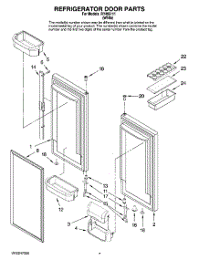 04 - Refrigerator Door Parts parts for Maytag Refrigerator RY495111 from AppliancePartsPros.com