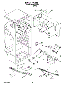 03 - Liner Parts parts for Maytag Refrigerator MTB1551VEW01 from AppliancePartsPros.com