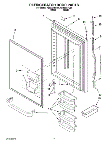 05 - Refrigerator Door Parts parts for Amana Refrigerator ABB2221FEB1 from AppliancePartsPros.com