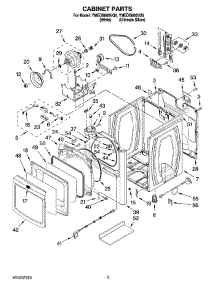 02 - Cabinet Parts parts for Maytag Dryer YMEDB800VQ0 from AppliancePartsPros.com