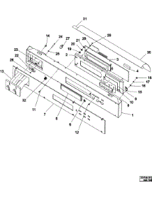 06 - Control Panel parts for Maytag Washer MFR18PDCWS from AppliancePartsPros.com