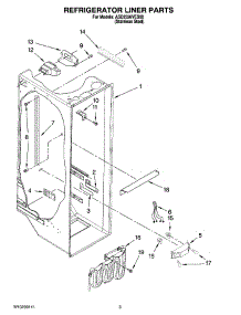 02 - Refrigerator Liner Parts parts for Maytag Refrigerator ASD2526VES00 from AppliancePartsPros.com