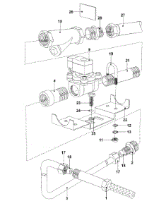 14 - Drain Valve Assembly parts for Maytag Washer MFX50NNATS from AppliancePartsPros.com