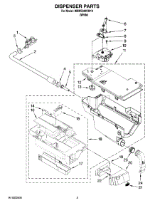 04 - Dispenser Parts parts for Maytag Washer MHWE300VW10 from AppliancePartsPros.com