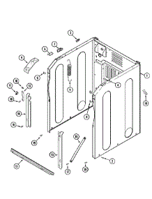 08 - Cabinet-Front (Mah20pdcxx) parts for Maytag Washer MAH20PDCXQ from AppliancePartsPros.com