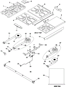 02 - Surface Burner parts for Maytag Range JTRH636 from AppliancePartsPros.com