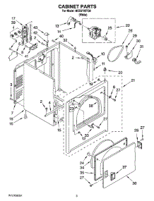 02 - Cabinet Parts parts for Maytag Dryer MED5720TQ0 from AppliancePartsPros.com