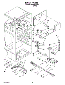 03 - Liner Parts parts for Maytag Refrigerator MTB1842VRW01 from AppliancePartsPros.com