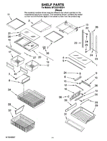 06 - Shelf Parts parts for Maytag Refrigerator MFD2561HEQ14 from AppliancePartsPros.com