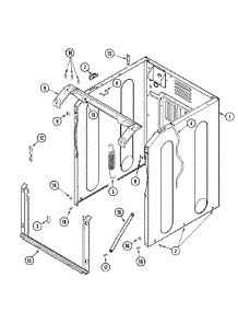 04 - Cabinet-Front parts for Maytag Washer MAH21PDCXQ from AppliancePartsPros.com