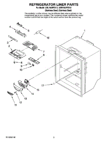 02 - Refrigerator Liner Parts parts for Maytag Refrigerator ABL1922FES12 from AppliancePartsPros.com