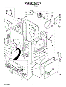 02 - Cabinet Parts parts for Maytag Dryer AGD4475TQ1 from AppliancePartsPros.com