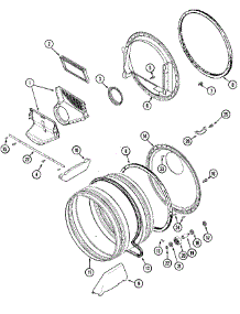 08 - Tumbler parts for Maytag Dryer MLG23PDAWQ from AppliancePartsPros.com