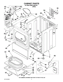02 - Cabinet Parts parts for Maytag Dryer MDE17CSAYW1 from AppliancePartsPros.com