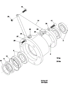 11 - Trunnion And Bearings parts for Maytag Washer MFR25PDCWS from AppliancePartsPros.com